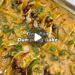 One-pan Dumpling Bake