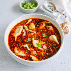 Hot And Sour Dumpling Soup