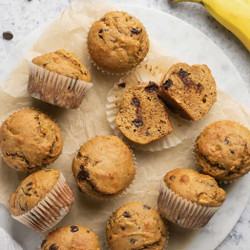 Healthy Banana Protein Muffins