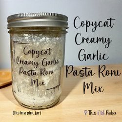 Copycat Creamy Garlic Pasta Roni Mix