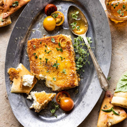 Pan-fried Feta With Peppered Honey.