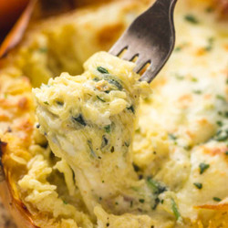 Cheesy Spaghetti Squash With Spinach (try)