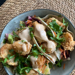Fisktacos Med Cajunmajo Och Tomatsalsa