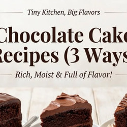 Chocolate Cake Recipes (3 Ways)