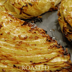 Roasted Garlic Balsamic Cabbage Steaks