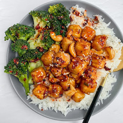 Sticky Cashew Tofu