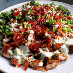 Chicken "bacon" Ranch Broccoli Salad