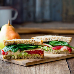 Tomato-&amp;-avocado Cheese Sandwich