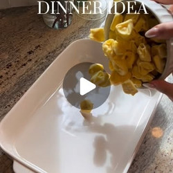 Dump &amp; Bake Cheesy Beef Tortellini