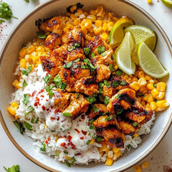Street Corn Chicken Rice Bowl
