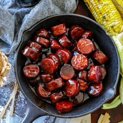 Smoked Sausage Burnt Ends