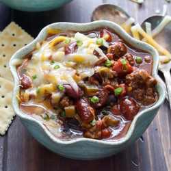 Slow Cooker Beef And Bean Chili