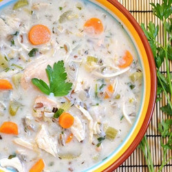 Creamy Chicken &amp; Rice Soup