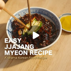 Homemade Jjajangmyeon (korean Black Bean Noodles)