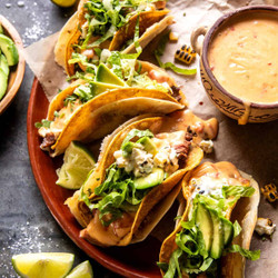 Queso Steak And Elote Tacos