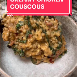 Creamy Sun Dried Tomato Chicken Couscous