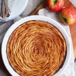 Open Face Apple Pie