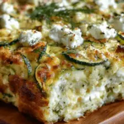 Zucchini Feta Cottage Cheese Bake