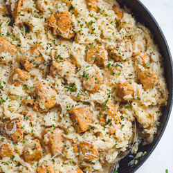 One-pan Creamy Parmesan Chicken And Rice