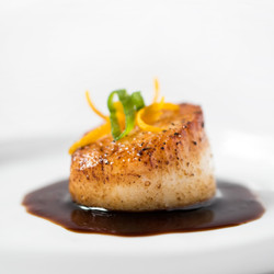 Ginger Orange-soy Glazed Scallops