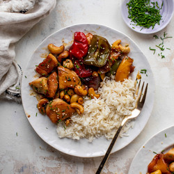 Sheet Pan Cashew Chicken