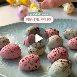Speckled Easter Egg Truffles