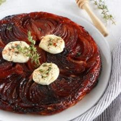Goat Cheese And Red Onion Tarte Tatin