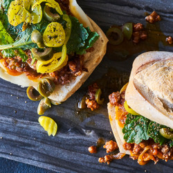Chorizo Sloppy Joes With Kale And Provolone