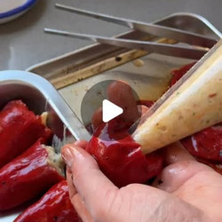Stuffed Piquillo Peppers With Cod And Prawns