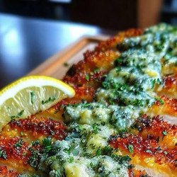 Crispy Baked Hot Honey Lemon Feta Chicken Cutlets With Herb Crust