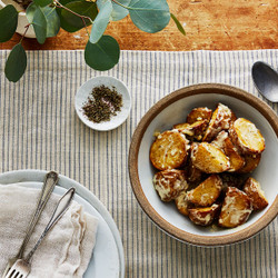 Garlicky Roasted Potato Salad
