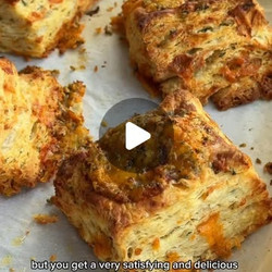 Flaky Blue Cheese + Thyme Scones