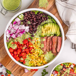 Southwestern Steak Salad With Jalapeño Ranch Dressing