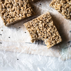 Black Sesame Rice Krispie Treats