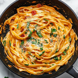 Vegan Creamy Sun Dried Tomato Pasta Recipe
