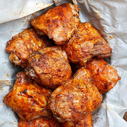 Extra Crispy Oven-fried Chicken Thighs