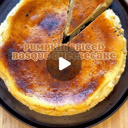 Pumpkin Spiced Basque Cheesecake