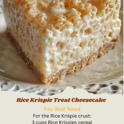 Rice Krispie Treat Cheesecake