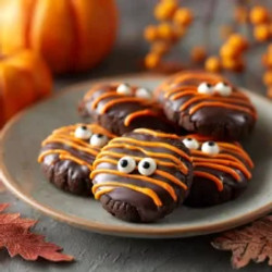 Halloween Fudge Striped Cookies
