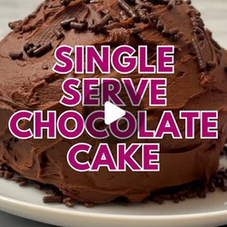 Single Serve Chocolate Cake