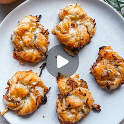 French onion puff pastry