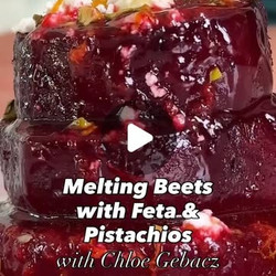 Melting Beets With Feta &amp; Pistachios