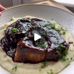 Slow Cooked Beef Shin In Red Wine Sauce