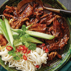Slow Cooker Hoisin Pulled Pork Noodles