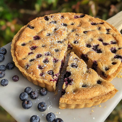 Gluten Free Blueberry Frangipane Tart