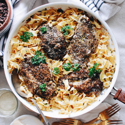 Blackened Chicken Pasta With A Butter And Wine Pan Sauce