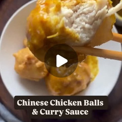 Chinese Chicken Balls &amp; Curry Sauce