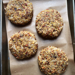 Sweet-Savory Tempeh Burgers
