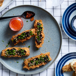 Snacky Prawn Toasts Slathered With A Japanese Take On Vegemite