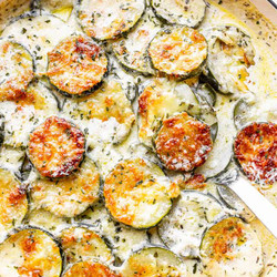 Creamy Parmesan Zucchini